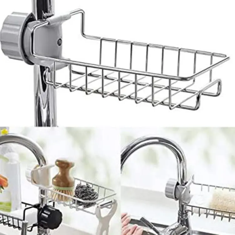 Stainless Steel Faucet Rack Kitchen Sing Organizer Holder-1Pcs Stainless Steel Faucet Rack Kitchen Sing Organizer Holder-1Pcs Stainless Steel Faucet Rack Kitchen Sing Organizer Holder-1Pcs 