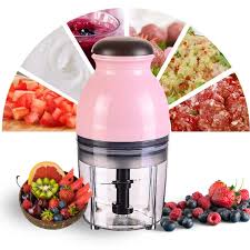 Powerful Speed Electric Capsule Cutter & Blander food Processor Pink thumbnail