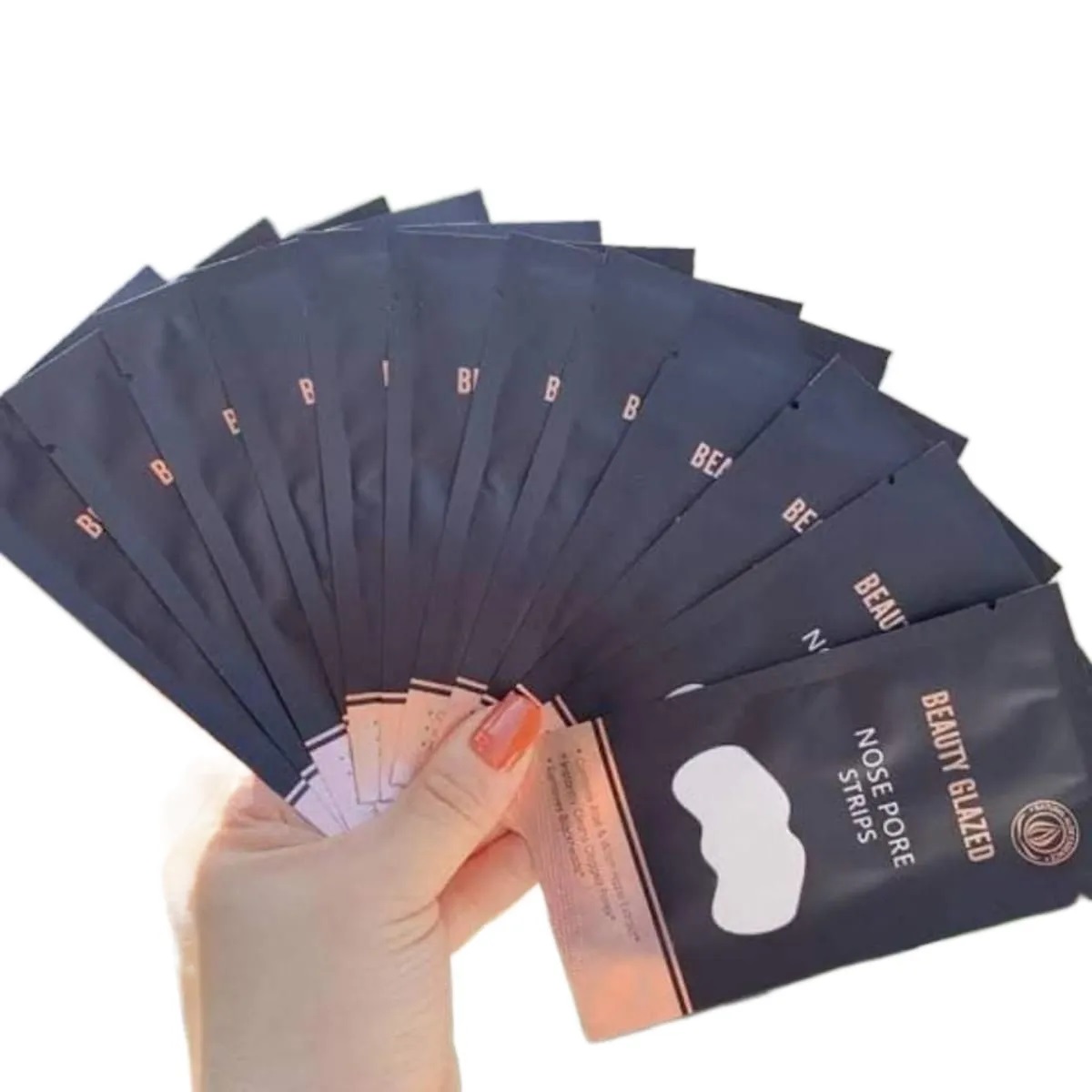 10pcs Beauty Glazed Nose Pore Strips Blackhead Remover 3gm thumbnail