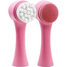 Face Manual Portable Cleaning Massage Brush Deep Cleansing Pores Skin Care Hot Double-sided Silicone Cleansing Tool
