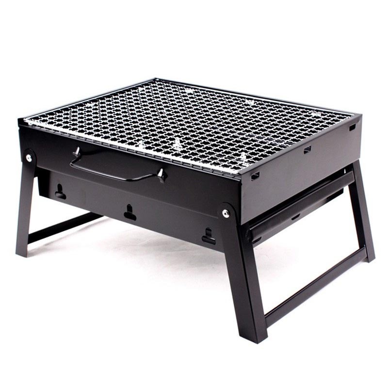 BBQ Grill Portable, Charcoal Barbecue Grill Smoker Grill for Outdoor Cooking Camping Hiking Picnics thumbnail