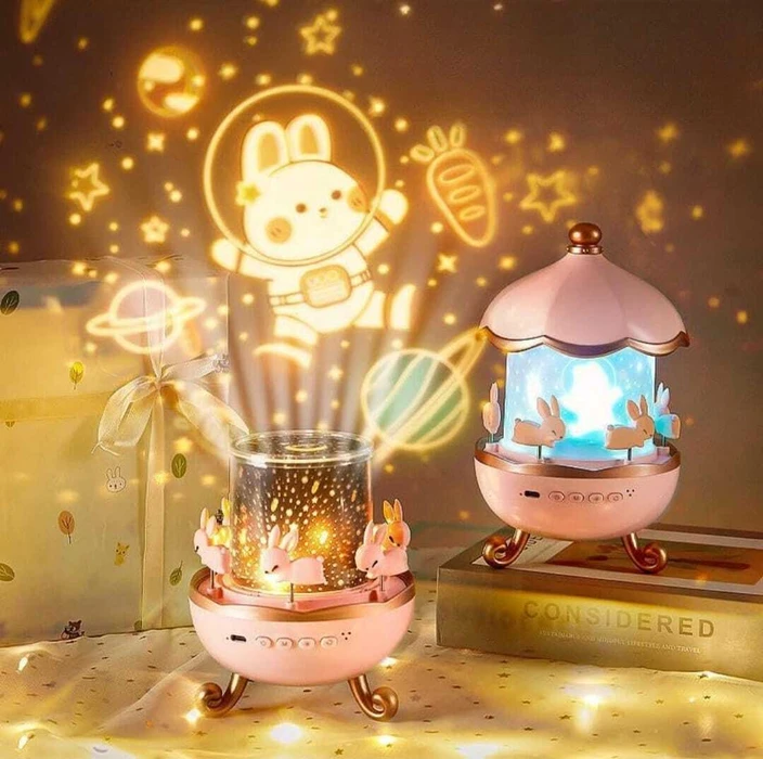 Multi-color USB Charging Ocean Wave Star Projector Rotate Baby Night Light Projector for Bedroom Ceiling thumbnail