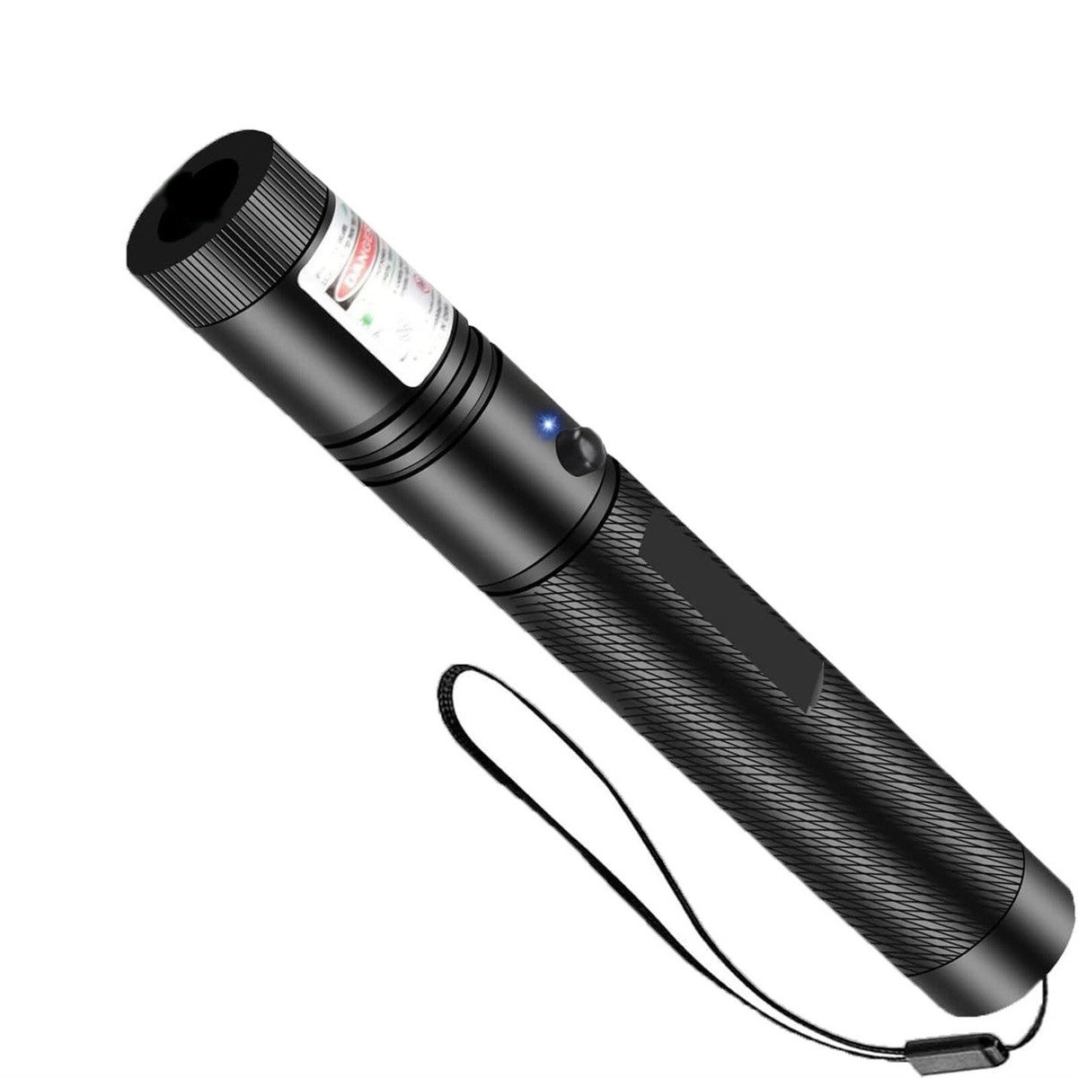10 Mile 532nm Adjustable Focus Green Laser Pointer Beam Light Pen + Star Cap 5mw