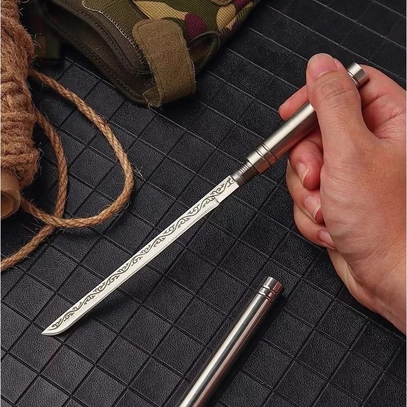 Multipurpose Outdoor Portable Fruit-Knife with Sheath, Portable Kitchen Tools thumbnail