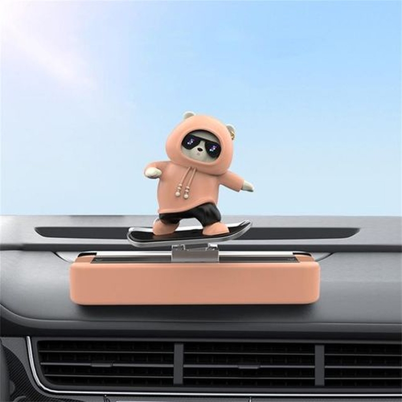 CUTE SLIDING BEAR CAR DASHBOARD TOY