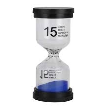 15 Minutes sand glass sandglass hourglass timer clock decor gift thumbnail