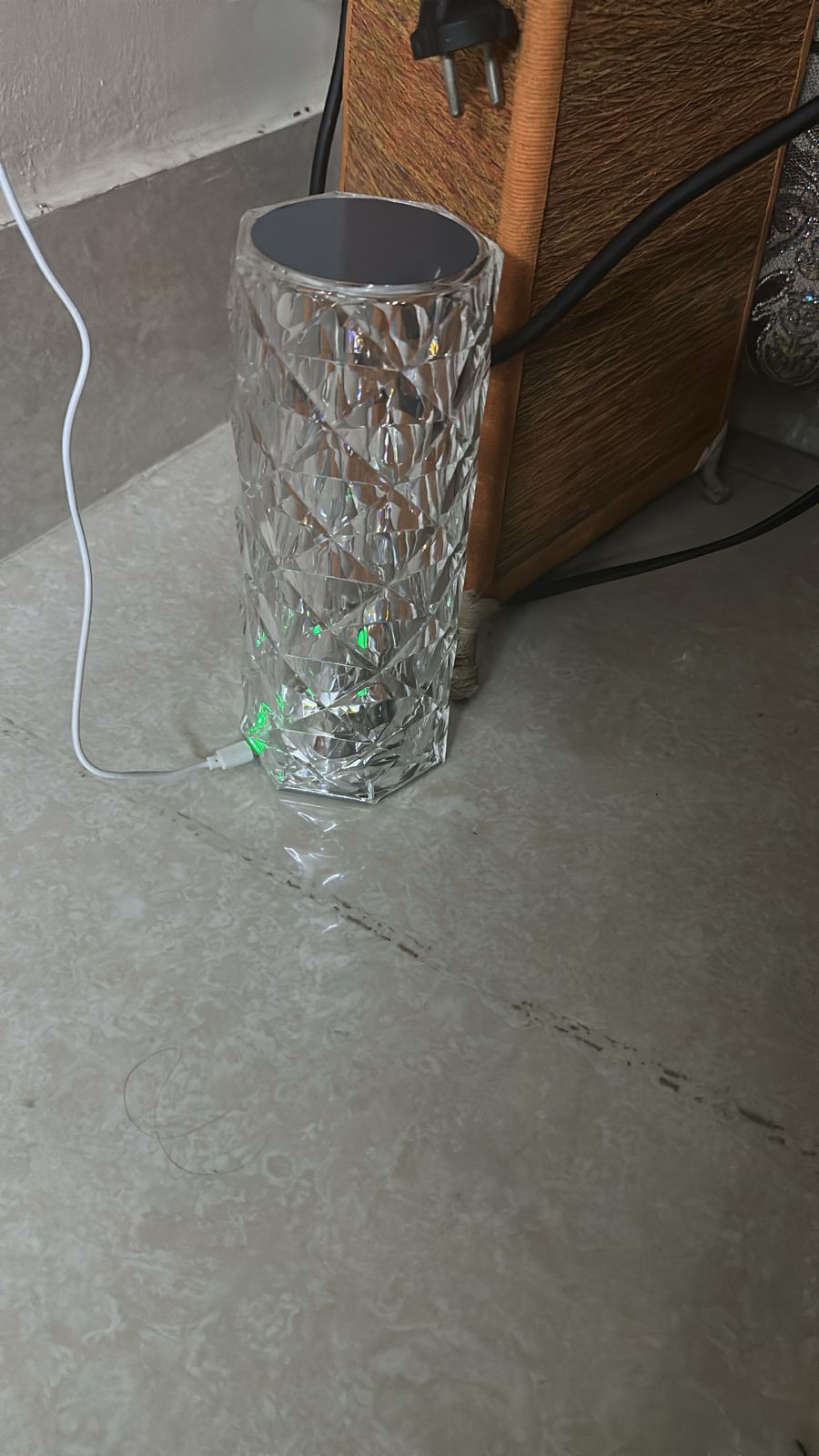 16 Color Crystal Rose Diamond Table Lamp Acrylic Table Lamp for Living Room Bedroom with Remote thumbnail