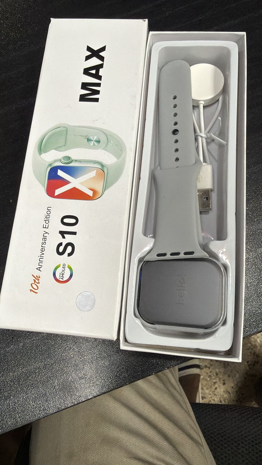 S10 Max Laxasfit Smart Watch 2.29" AMOLED Display NFC Series 10 Bluetooth Smart Watch thumbnail